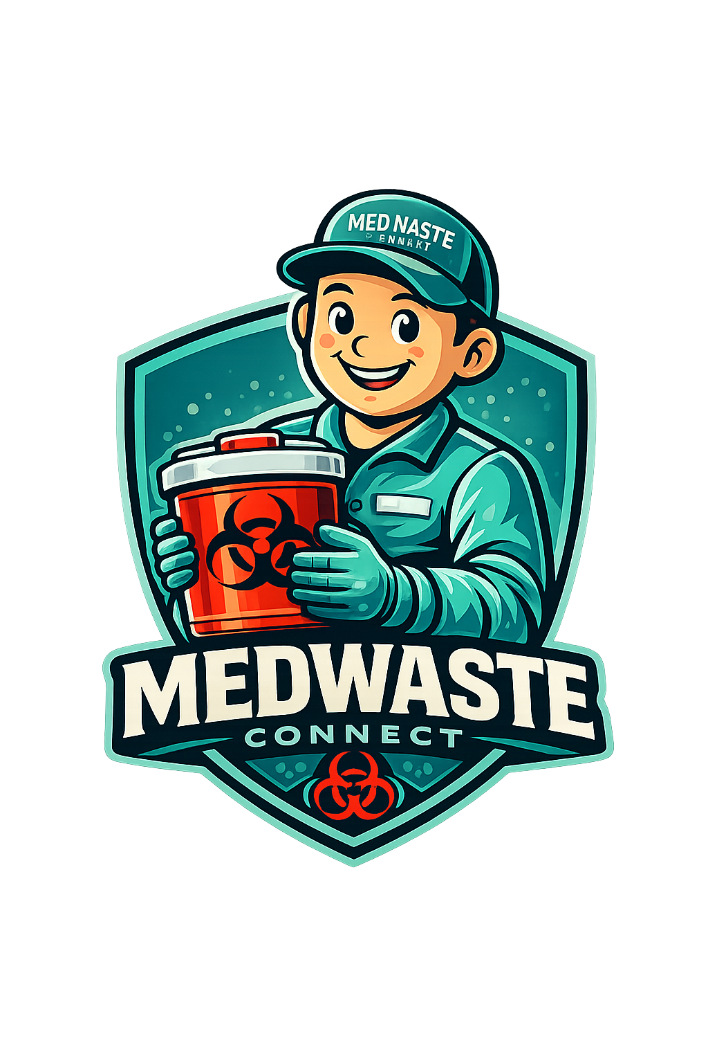 Medwaste Connect Mascot Logo